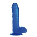 Dildo-FALLO JELLY REAL RAPTURE BLUE 10"