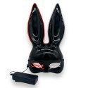 Bunny Mask Deluxe BLACK - With Lights