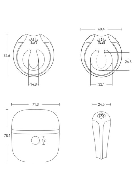 Apis Vibrating Couples Ring Black