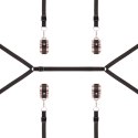 Rosy Gold - Under-Mattress Restraint Set - Black