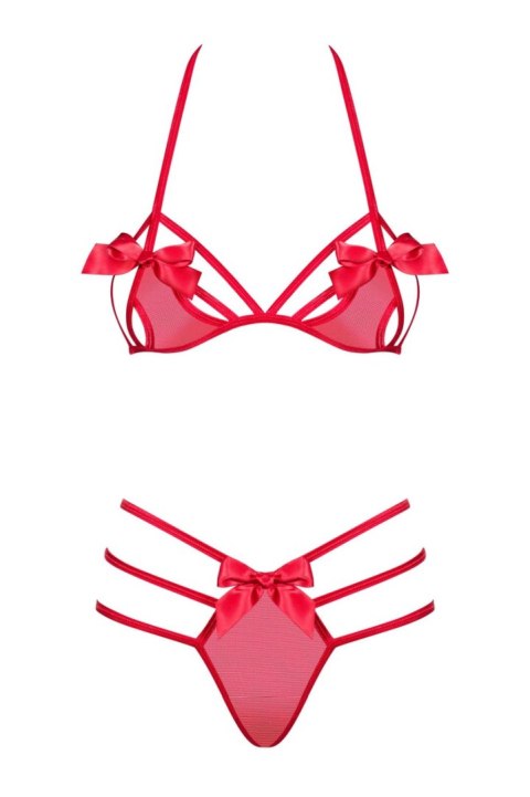 Bielizna-Giftella komplet 2-częściowy czerwony S/M