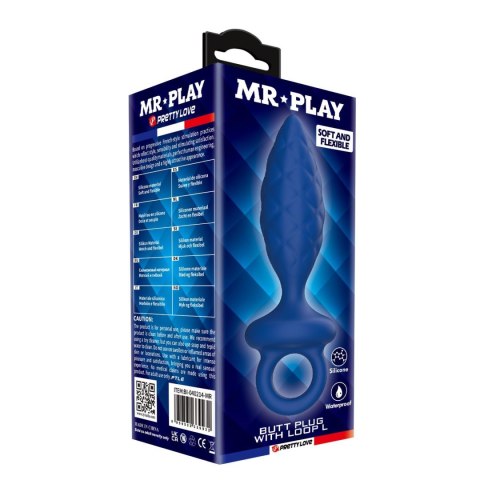 MR. PLAY Butt Plug with Loop - Size L