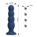 Mr. Play Metal & Liquid Silicone Anal Plug with 4 Metal Balls