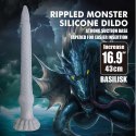Power Monsters Basilisk - 43 cm Rippled Monster Silicone Dildo