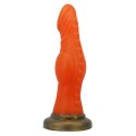 Power Monsters Blazeheart Charger - 18.5 cm Rippled Monster Silicone Dildo