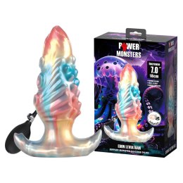 Power Monsters Ebon Leviathan - 18 cm Rippled Monster Silicone Dildo