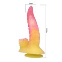 Power Monsters Flamebeast - 22.5 cm Rippled Monster Silicone Dildo