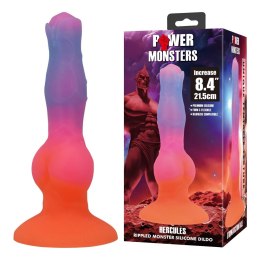 Power Monsters Hercules - 21.5 cm Rippled Monster Silicone Dildo