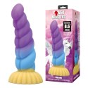 Power Monsters Unicorn - 22 cm Rippled Monster Silicone Dildo