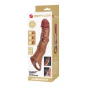 Pretty Love Extension Penis Sleeve with Modular Length Blocks Brown - 28 cm