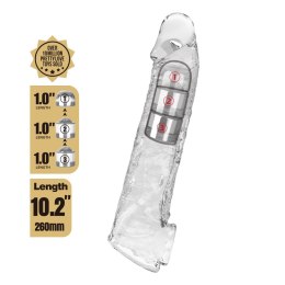 Pretty Love Extension Penis Sleeve with Modular Length Blocks - Clear - 26 cm