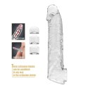 Pretty Love Extension Penis Sleeve with Modular Length Blocks - Clear - 26 cm