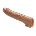 Pretty Love Extension Penis Sleeve with Modular Length Blocks - Dark Brown - 26 cm