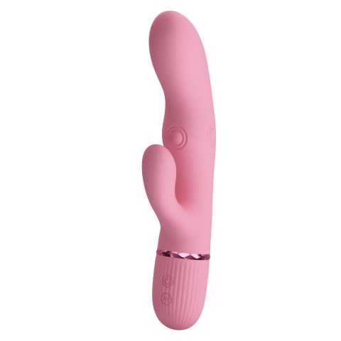 Pretty Love Zach Four-Sided Thumping Rabbit Vibrator - Pink