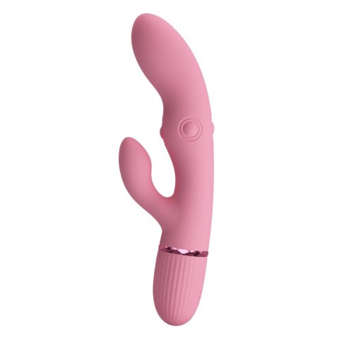 Pretty Love Zach Four-Sided Thumping Rabbit Vibrator - Pink