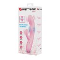 Pretty Love Zach Four-Sided Thumping Rabbit Vibrator - Pink