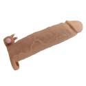 Pretty Love Xerxes - Penis Sleeve with Vibrating Ring, Flesh Color, 22 cm