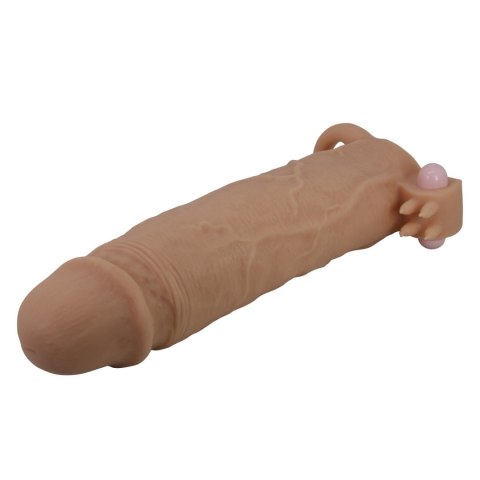 Pretty Love Xerxes - Penis Sleeve with Vibrating Ring, Flesh Color, 22 cm