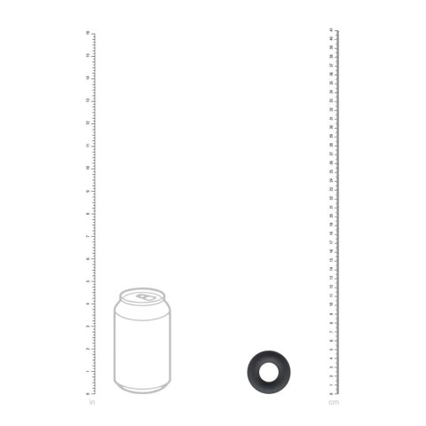 Liquid Silicone Cockring - S - Black