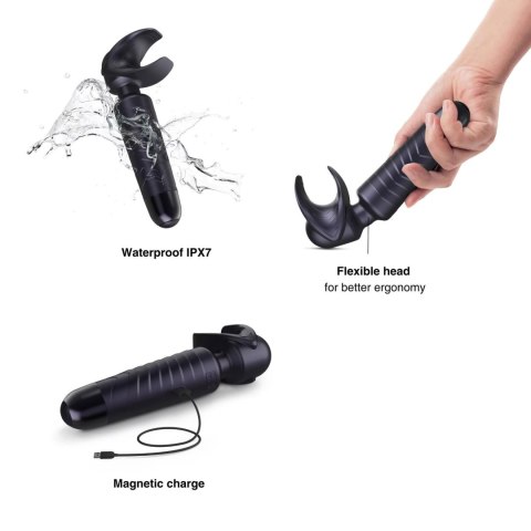 MAN.WAND EVO BLACK PLUM RECHARGEABLE MASTURBATOR