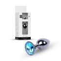 Plug-Jewellery Dark Silver PLUG- Light Blue
