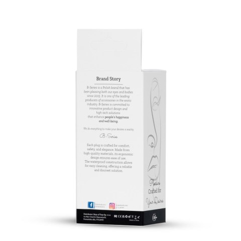 Plug-Jewellery Silver PLUG- Dark Blue