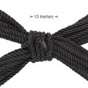 Polyester Bondage Rope - 10 m - Black