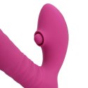 Thrusting and Tapping Vibrator - Powerful Pink