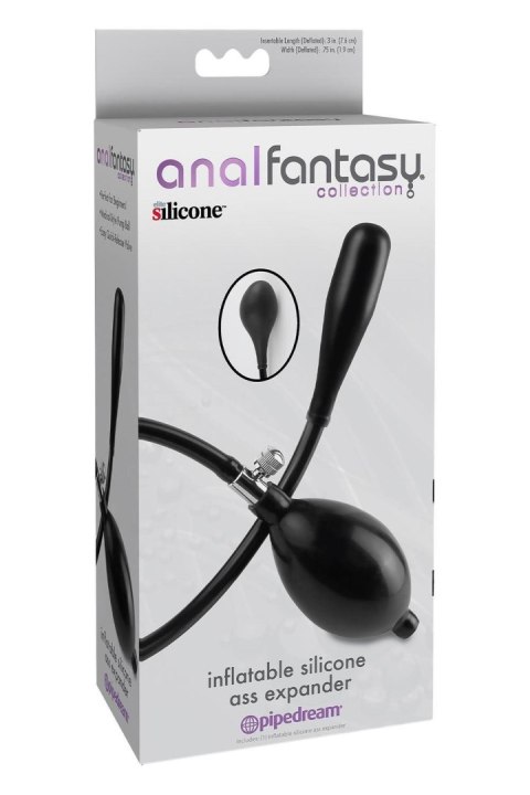 ANAL FANTASY COLLECTION INFLATABLE SILICONE ASS EXPANDER BLACK