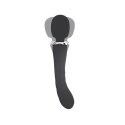 Black clitoral and G-spot vibrator