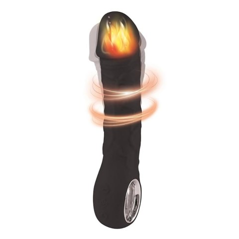Black vibrator - 10 different modes of vibration and heating function