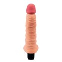 Soft vibrator with testicles 21 cm - The Real Deal