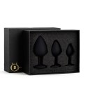 Jewellery - Silicone PLUG - SET Black