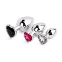 Jewellery - Silver Heart PLUG - SET