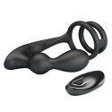 MR PLAY - VIBRATING ANAL PLUG with RING - Remote Control 12 functions