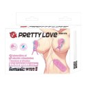 PRETTY LOVE -NIPPLE CLIP, 7 vibration functions 3 electric shock functions
