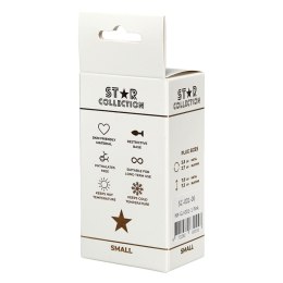Star Collection - Pink Silicone Anal Plug S - Clear Stone