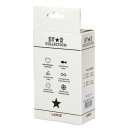 Star Collection - Purple Silicone Anal Plug L - Purple Stone