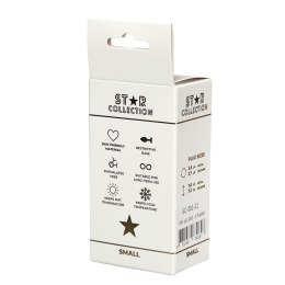 Star Collection - Purple Silicone Anal Plug S - Clear Stone