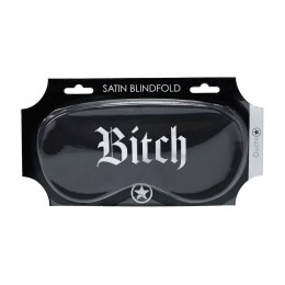Bitch - Printed Satin Mask - Black