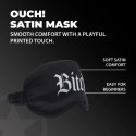 Bitch - Printed Satin Mask - Black