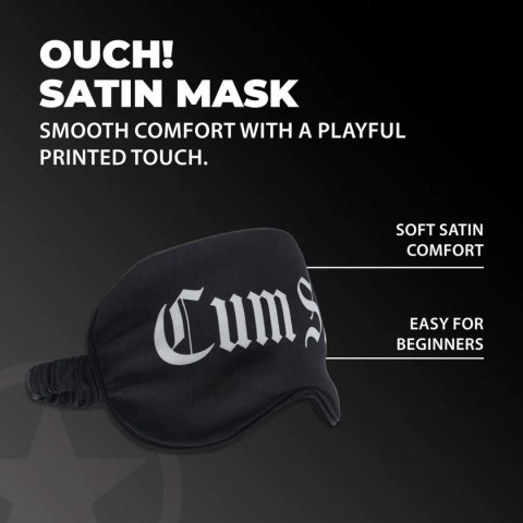 Cum Slut - Printed Satin Mask