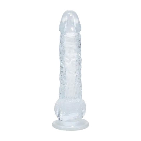 Realistic Dildo with Balls - 5" / 12,7 cm - Transparent
