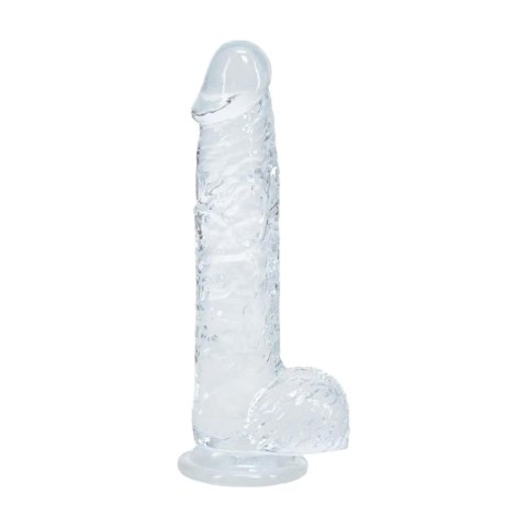 Realistic Dildo with Balls - 5" / 12,7 cm - Transparent