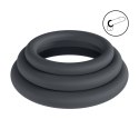 Classic Silicone Cockring Set of 3 - XS/S/M - Black