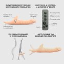 MULTI ORGASM REALISTIC DILDO - L - VANILLA TR