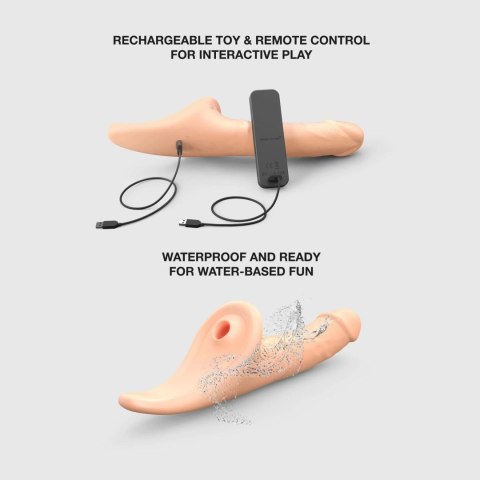 MULTI ORGASM REALISTIC DILDO - M - VANILLA TR