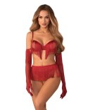 Rossay Red komplet 4-częściowy otwarty L/XL