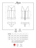 Bielizna- Miamor gorset i stringi bordowy L/XL