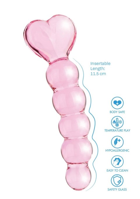 Crystal Heart Anal Dildo